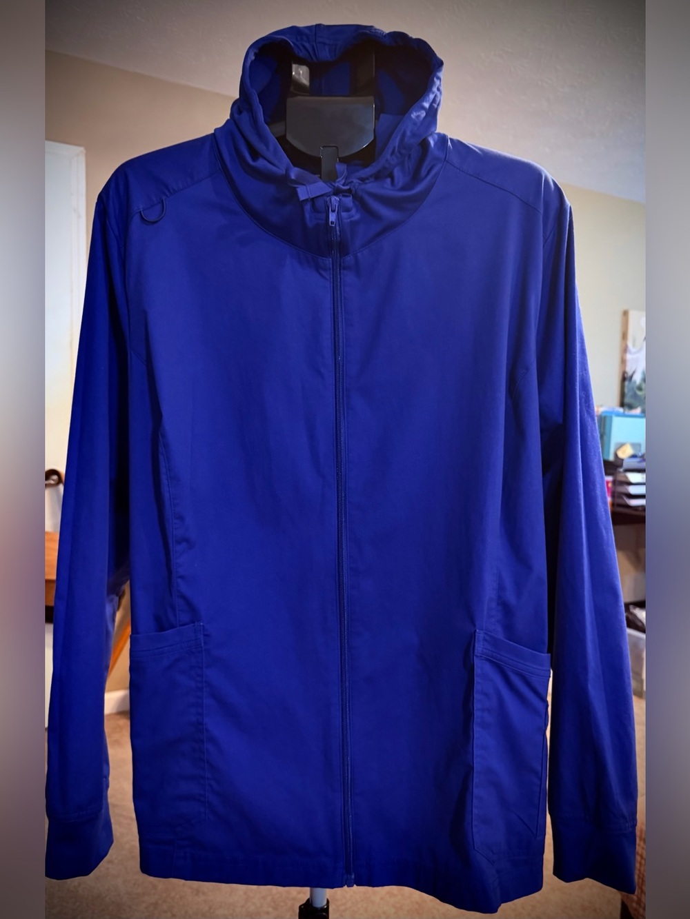 Women’s Uniform Advantage Galaxy Blue Hooded Scrub Jacket